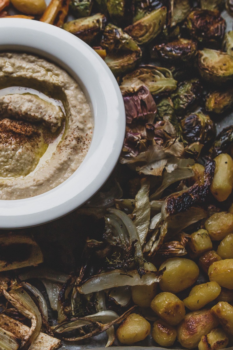 hummus and roasted vegetables | sultryvegan.com