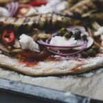 unbaked vegan eggplant pizza | sultryvegan.com