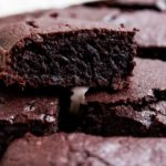 close up of a beetroot brownie pile | sultryvegan.com